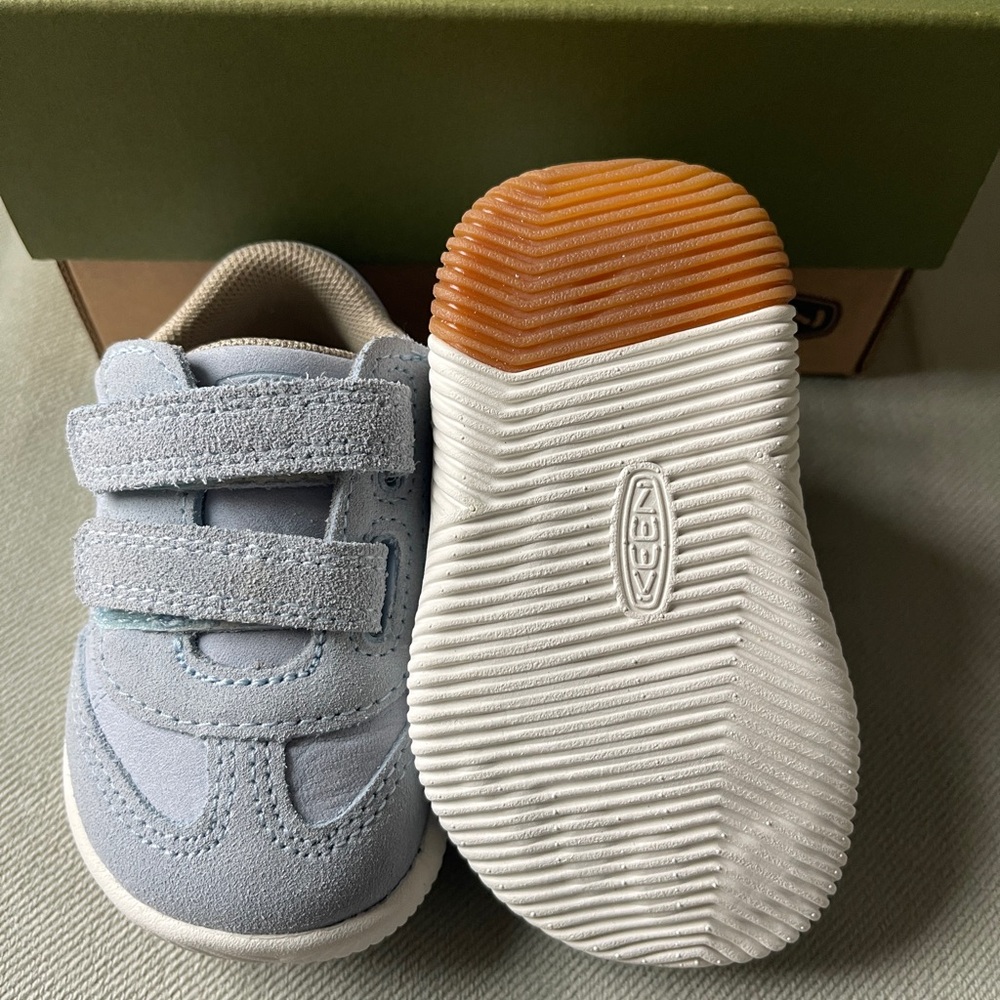 Keen Kids Light Gray Velcro Sneakers - Picture 3 of 4